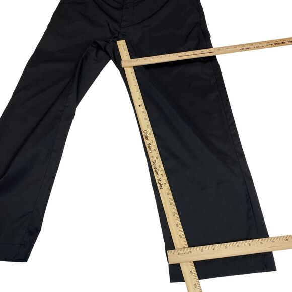 Greg Norman Dress Pants Mens 38 Black Solid Classic Fit Flat Front Straight Leg - Picture 6 of 15